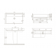 Επικαθήμενος Νιπτήρας Πορσελάνης 80x48cm Cerastyle Hera 078800-u Λευκό
